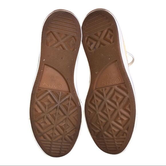 CONVERSE ONE STAR SUNBAKED MENS WOMENS UNISEX 164358C BUTTER YELLOW/MELON BALLER - Picture 7 of 7